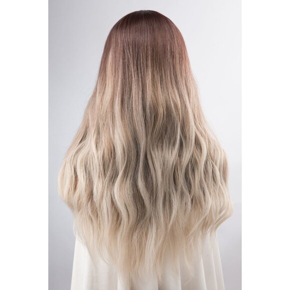 Dark root with ash blonde ombre wig | Blayage Wig | Mothers Day Gift | Nova - Picture 8 of 10